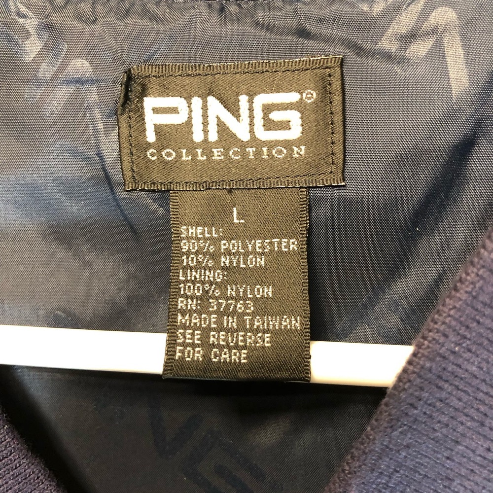 Ping Collection Navy Golf V-Neck Vest Size Large with Pockets - Picture 4 of 8
